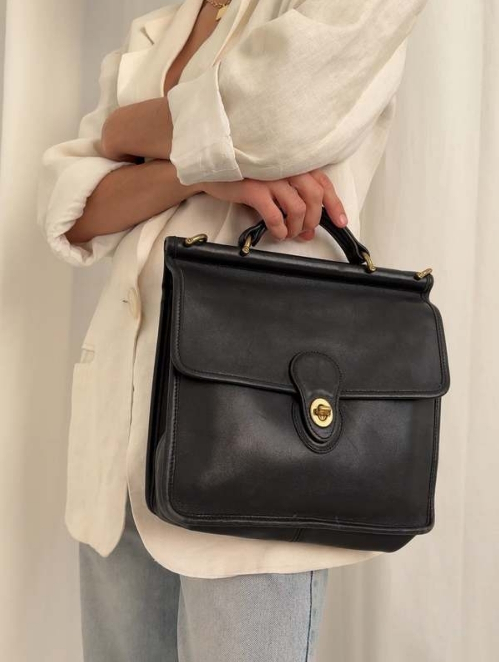 Vintage Coach Willis Crossbody Bag With Top Handle, 9927